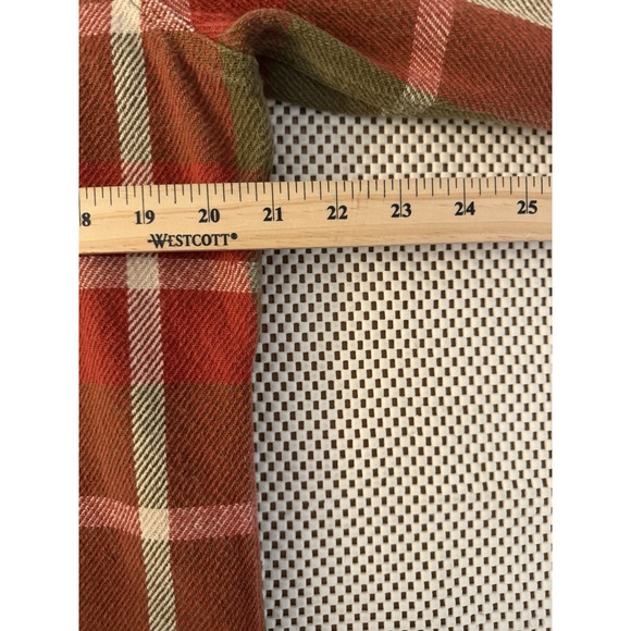 Flint And Tinder Mens Crossback Flannel Work Shirt Size Medium Button Up Shacket - Picture 6 of 8